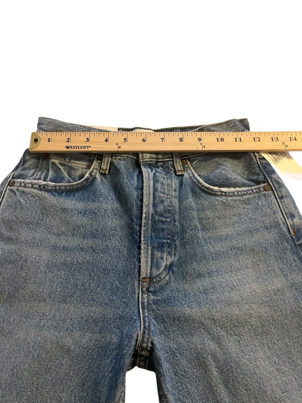 Agolde Riley Cropped High Rise Straight Jeans - Picture 10 of 10